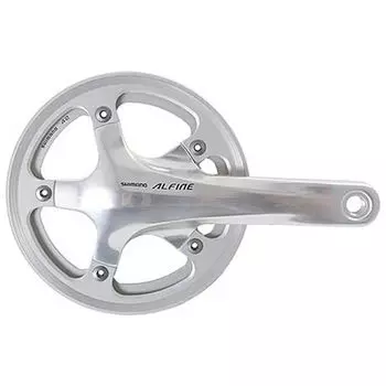 SHIMANO Crankset Silver 45T with chain guard 170mm EFCS501CB5C2S ALFINE FC-S501 (double) серебряный