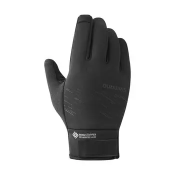 SHIMANO Cycling Gloves WINDSTOPPER Insulated Gloves S Estimated Hand Black Size Circumference 17.8-20.3cm Color чёрный
