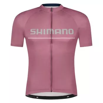SHIMANO Cycling Jersey LOGO Short Sleeve Jersey Metallic Maroon S Estimated (European Size) Height 167-173cm