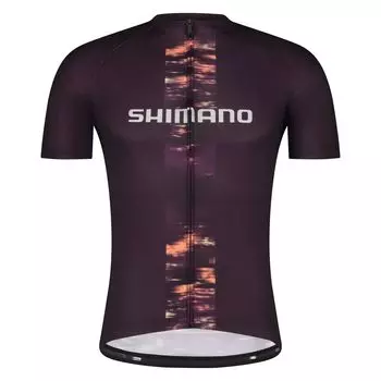 SHIMANO Cycling Jersey Logo Short Sleeve Jersey Brown XS Estimated (European Size) Height 157-167cm коричневый