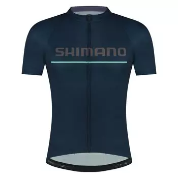 SHIMANO Cycling Jersey LOGO Short Sleeve Jersey Navy S Estimated (European Size) Height 167-173cm тёмно-синий