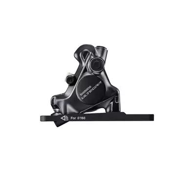 SHIMANO Front flat mount bracket for 2 fixing resin pad fin included BR-R8170 included/Mount 140/160mm rotor, bolts,