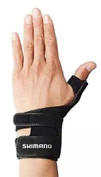 SHIMANO Glove Wrist Support Glove Black M Fishing Gloves (Left Hand) GL-05LQ