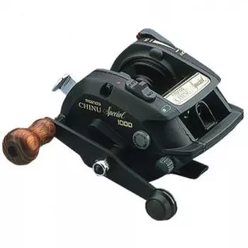 SHIMANO Катушка для приманки с двойным валом Titanos Chinu Special 1000 правая ручка черный морской лещ