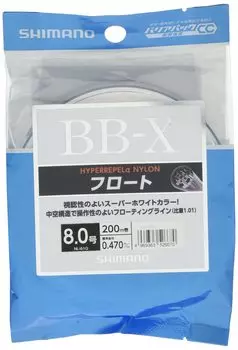 SHIMANO Line Hyper Repel Nylon Float 200m 8 Fishing Line Super White Color BB-X No. NL-I61Q