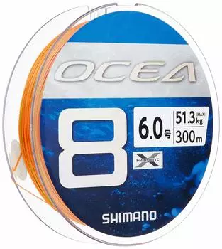 SHIMANO Line Osea 8 300m 5 цветов рыболовная леска Нет. 6.0 LD-A71S