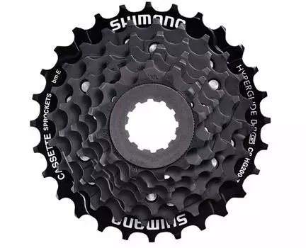 SHIMANO MTB кассета Звездочка 7S ECSHG2007228T CS-HG200-7 12-28T чёрный