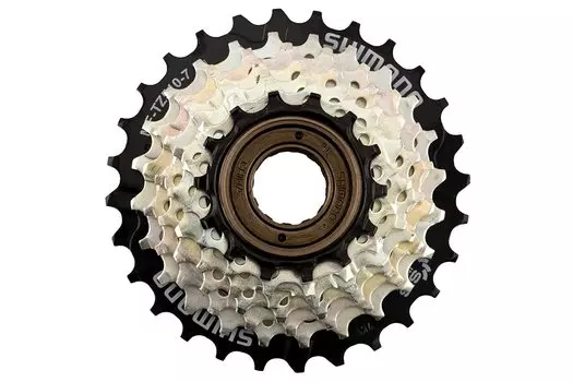 SHIMANO Multiple Freewheel MF-TZ510-7 7S 14-28T with spoke protector EMFTZ5107428CP TOURNEY