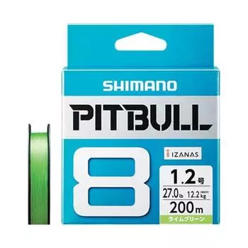 SHIMANO PE Line Pitbull 200m Lime Green рыболовная леска 8-плетеный Нет. 1.2 27,0 фунтов PL-M68R
