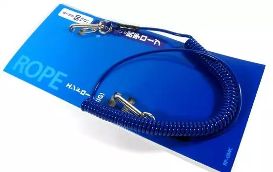 Shimano RP-004C Страховочный трос с карабином 50 кг Test Blue 745385