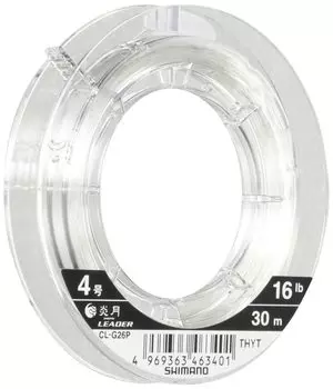 SHIMANO Shock Leader Engetsu Madai EX Fluorocarbon 30m Clear Fishing Line No. 4.0 CL-G26P