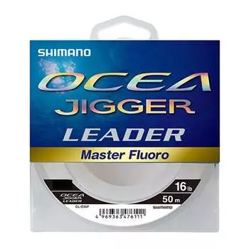 SHIMANO Shock Leader Osea Jigger Master Fluorocarbon 50m 25lb Pure Clear Fishing Леска 6.0 CL-O36P