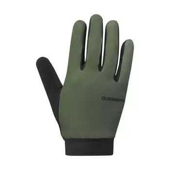 SHIMANO Велосипедные перчатки EXPLORER FF Gloves 2023 Модель Хаки L Руководство по размеру руки 22,9-24,8 см хаки