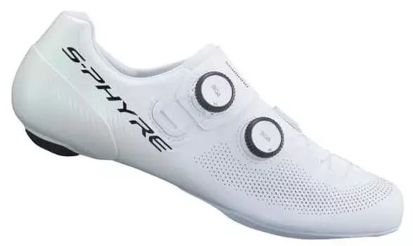 SHIMANO Велосипедные туфли белые широкие SH-RC903 S-PHYRE 41.5 (26,2 см) СПД-СЛ белый