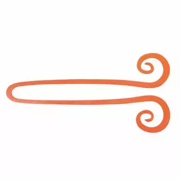 SHIMANO Worm Tairaba Engetsu Bakubaku Tie Twin Curly 001 Orange (5 pieces) EP-201R