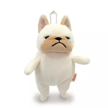 Shinada Global Mochi Series Mochi Bull Cream 7 x 5 x 14 см Мягкая игрушка в виде бульдога (мини) МОБУ-0088CR кремовый