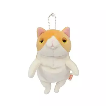 Shinada Global Mochi Series Mochi Neko Hachiware Orange 7 x 5 x 14 cm Stuffed Cat Animal (mini) MONE-0088HO