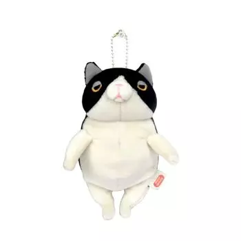 Shinada Global Mochi Series Mochineko Hachiware 7 x 5 x 14cm Stuffed Cat Animal (mini) MONE-0088H