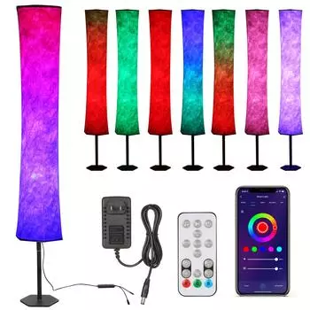Shineslay A C85-265V 11W Hexagon RGB напольный светильник стационарный с поддержкой беспроводного подключения/ US Plug белый