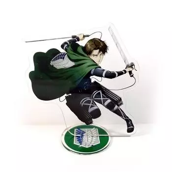 Shingeki no Kyojin Attack on Titan Levi Rivaille Battleg GM Фигурка на акриловой подставке, модель, держатель тарелки, Топпер для торта, аниме