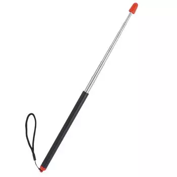 Shinkito Pointer Telescopic Telescopic Retractable Hand Инструкция Легко легко с реквизитом Палка, Указатель, Указатель, Указатель, Указатель, Класс, чёрный