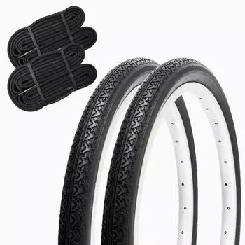 SHINKO Bicycle Tire 20 Inch Tube Set Pair Winding SR133 20 x HE 1.75 Black/Black
