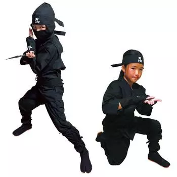 Shinobiya Authentic Children s Ninja Suit Set M Size Ninja Costume Wrinkle-resistant and absorbent polyester/cotton blend