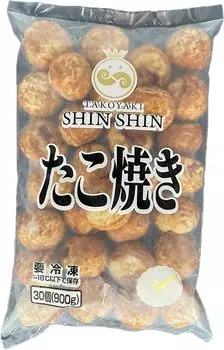 SHINSHIN Большие такояки с гигантским осьминогом 30 г x 30 шт. 1 пакет [Замороженные]