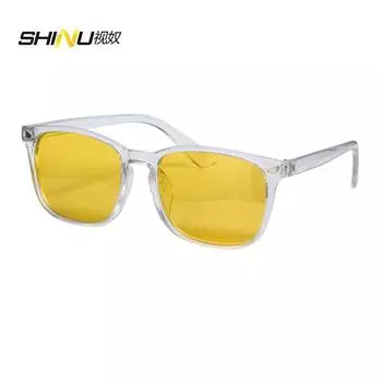 SHINU Anti Blue Light Computer Glasses Orange Lenses For Work Or Game Red Lenses Better Sleep Yellow Lenses For Night Driving