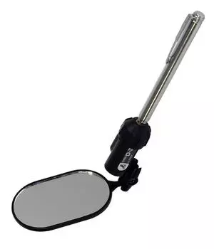 Shinwa Sokutei Inspection Mirror D Oval Shape with Light 50 x 80mm 74157
