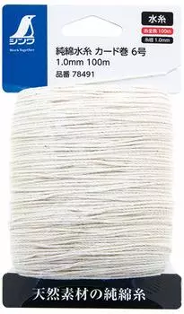 Shinwa Sokutei Карточка с нитью из чистого хлопка, в упаковке, нет. 6 1.см 100м 78491