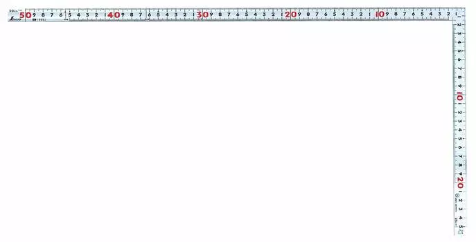 Shinwa Sokutei Silver Curved Measurement Masterpiece with Square Eyes 50cm 10653