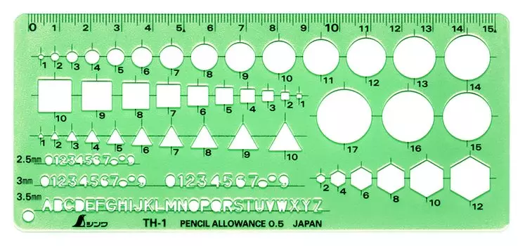Shinwa Sokutei Template General Comprehensive Ruler 66021