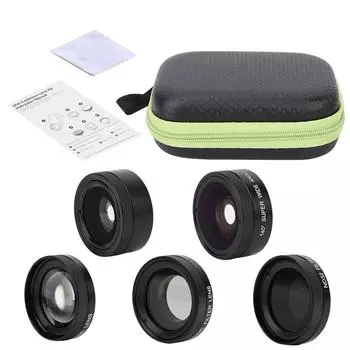Широкоугольный объектив Fisheye Macro CPL Starlight 6-в-1 для телефона