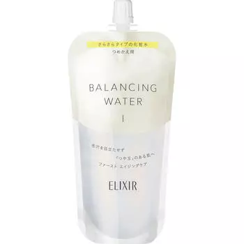 Shiseido Elixir Lefle ELIXIR LEFLE Балансирующая вода 1 (Пополнение) 150 мл лосьона New Elixir После умывания лица возьмите большое количество ватного диска и аппликатора.