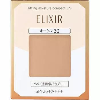 Shiseido Elixir Superior Lifting Moisture Impact UV (Пополнение) 9.2г Основа (порошок) Новый эликсир Нанесите небольшое количество на губку и разгладьте
