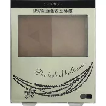 Shiseido INTEGRATE Forming Cheeks BR310 3,5 г Skin Makeup 1) Возьмите кистью краску цвета крови с левой стороны и растушуйте круговыми движениями.