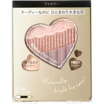 Shiseido INTEGRATE Nudie Glade Eyes 3.3g Eye Makeup Eye Color & Eye Shadow(1) Брать (1) на кончике пальца и распределить по всему веку. (2) Возьмите толстый