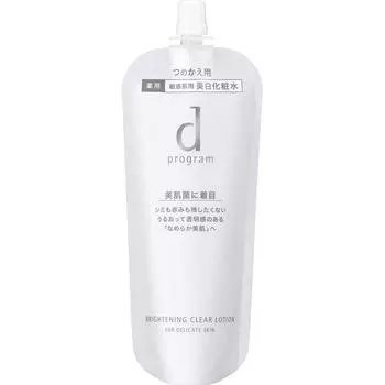 Shiseido International d Program d program Осветляющий прозрачный лосьон MB (Пополнение) 120мл (Квази-лекарство) Указания по применению: -Обязательно наполните контейнер.