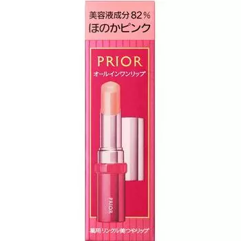 Shiseido Prior Medicinal Wrinkle Lip Glitter Lip, Faint Pink 3.5g (Quasi-drug) Mouth (Stick) Use: - Extract 2-3mm of the red tip and apply directly to