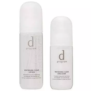 Shiseido Shiseido d program d program Отбеливающая прозрачная эмульсия MB 100 мл Отбеливающий прозрачный лосьон MB 125 мл [Набор] [Квази-препарат] +
