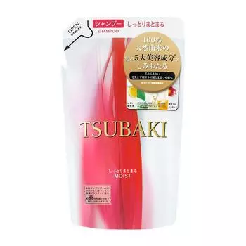 Shiseido Tsubaki Увлажняющий шампунь Сменный блок 330 мл (ЦУБАКИ)
