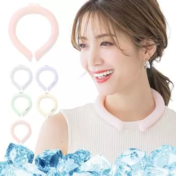 Shishibella Ice Cooling Ring PCM Increased Neck Cooler Freezes naturally at 28 degrees Neck Cooling Ring No Condensation Ultra Light Heat Protection M