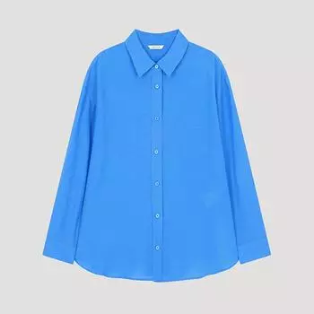 Shismiss Linen Solid Basic Shirt Swwsto22580 Bl Blue/66