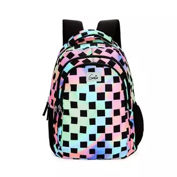 Школьная сумка Iridescent для девочек, 17-дюймовый рюкзак для женщин, водонепроницаемые стильные и модные студенческие рюкзаки с 3 молниями для девочек. 27 литров 12 x 17 x 8 in