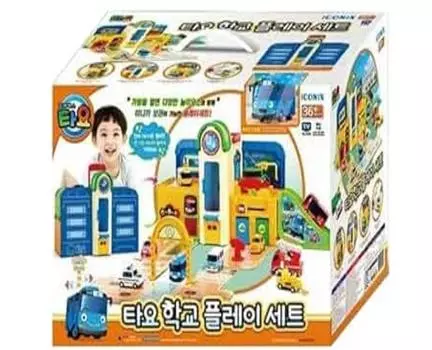 Школьный игровой набор Little Bus Tayo + мини-автобус, 4 шт. (Роги + Гани + Рани + Ситу) + Набор «Друзья мини-автобуса», 6 шт., корейский детский популярный телевизионный анимационный фильм...