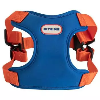 Шлейка Byte Me Comfort для собак, M, синий + оранжевый
