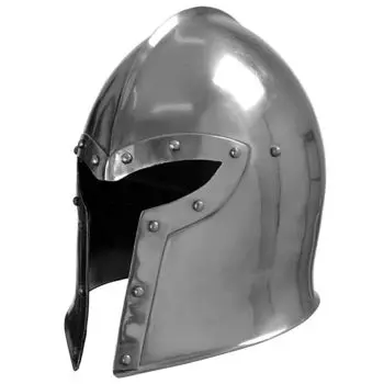 Шлем Barbuta Face Guard - сталь 18 калибра, подарок для LARP/реконструкции