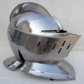 Шлем Closed Close Helmet Средневековые доспехи Dark Souls Косплей Фэнтези Пригодно для носки Домашний декор