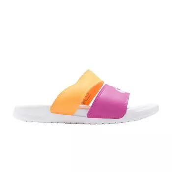 Белые женские сандалии Nike Benassi Duo Ultra Slide Metallic Summit, розовые 819717-102